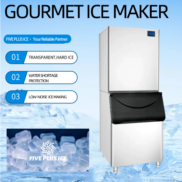 Split gourmet ice maker